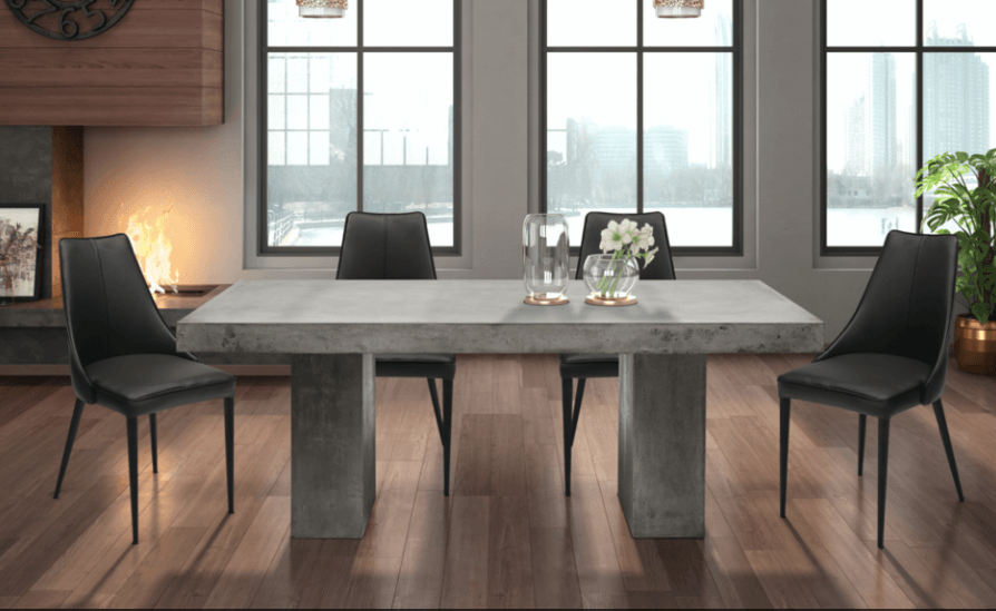 Claire Outdoor dining table in concrete - Euro Living Furniture